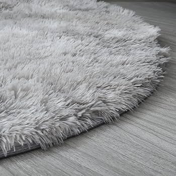 Amazon｜[DLAWF] ラグ カーペット 水色 ラグマット 1.2畳 円形