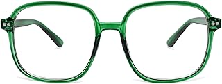 SOJOS Square Blue Light Blocking Glasses Oversized for Women TR90 Frame Filter SJ5081
