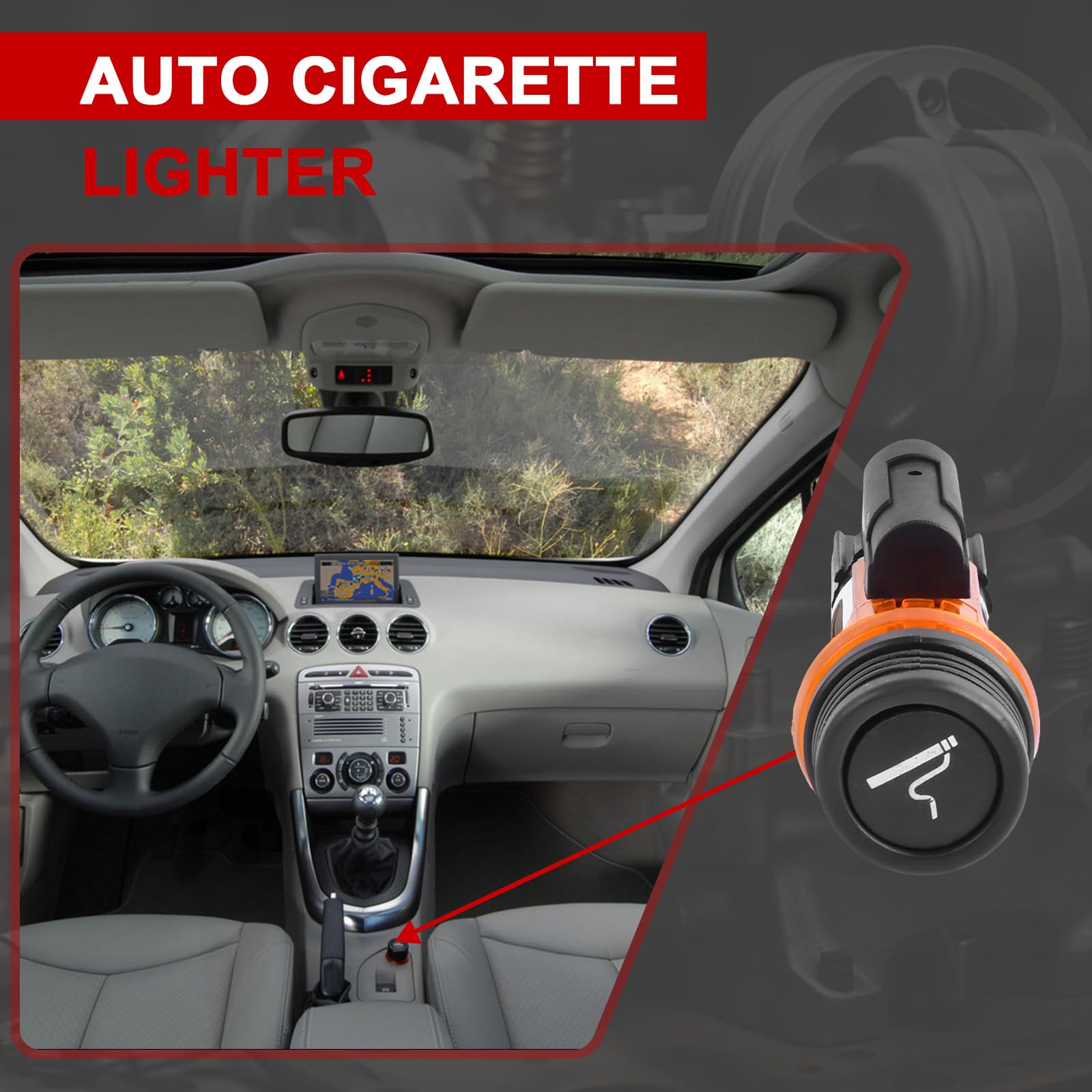 Flydida Auto Zigarettenanzünder - Wasserdichte 12V Steckdose Für Peugeot, Citroën & Mehr