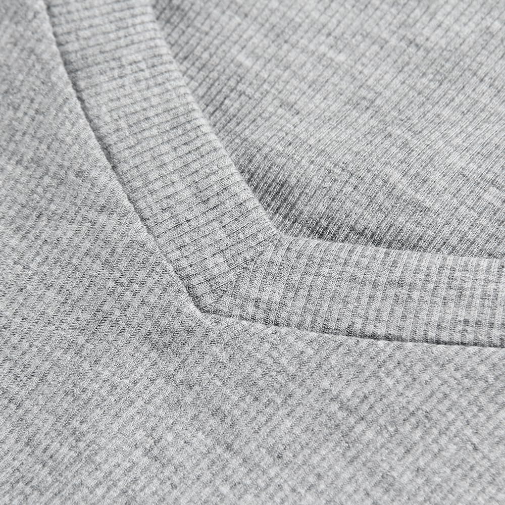 Roselux Womens Long Sleeve V Neck Ribbed Knit Fitted Casual Tops Tee Slim Basic Shirt - Image 3