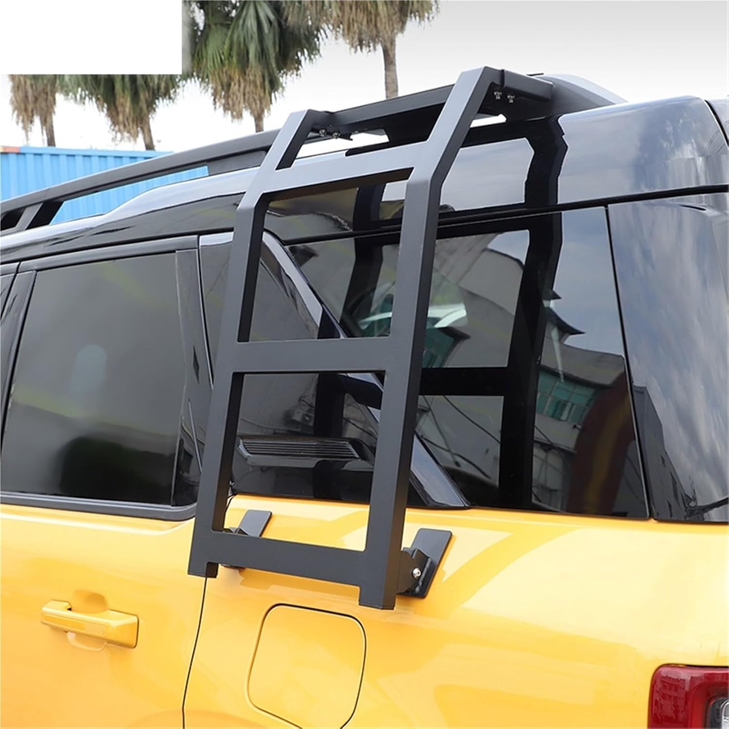 Car Rear Window Ladder Protective Frame Compatible with Bronco Sport 2021 Up Extrior Mouldings Accessories(Left Side)