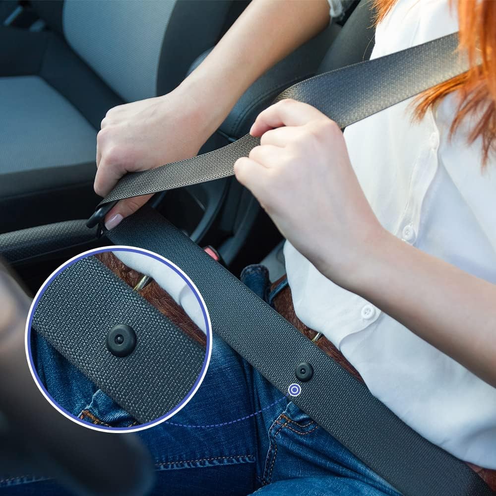 Pulsante di arresto automatico cintura di sicurezza - Fermo cintura auto Blocco regolatore cintura sicurezza