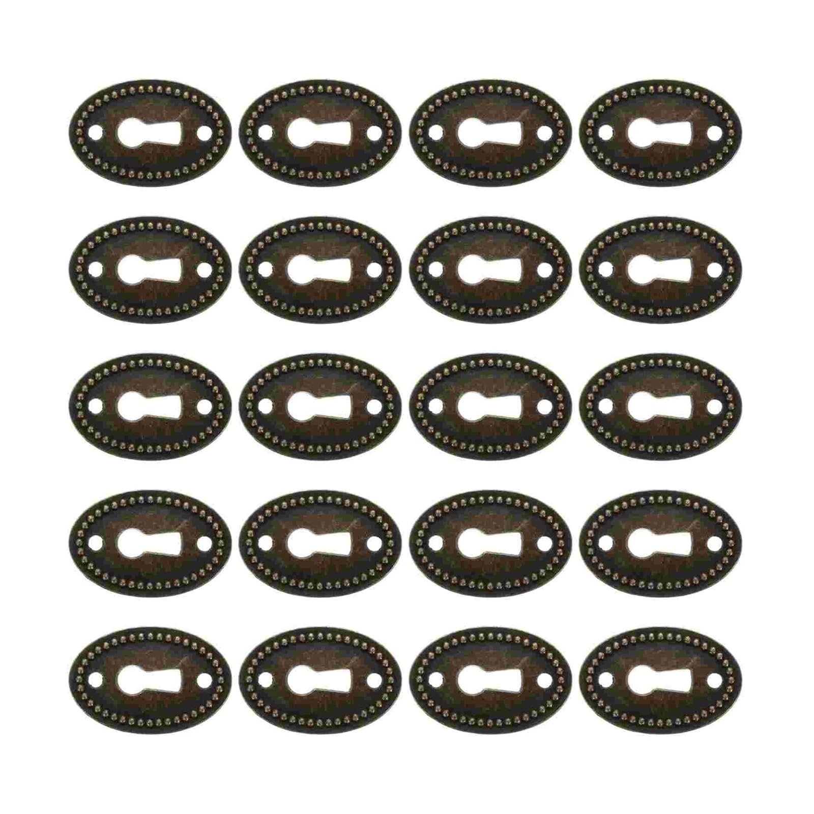 Placa de ojo de cerradura ovalada para ocultar imperfecciones en cajones y muebles
