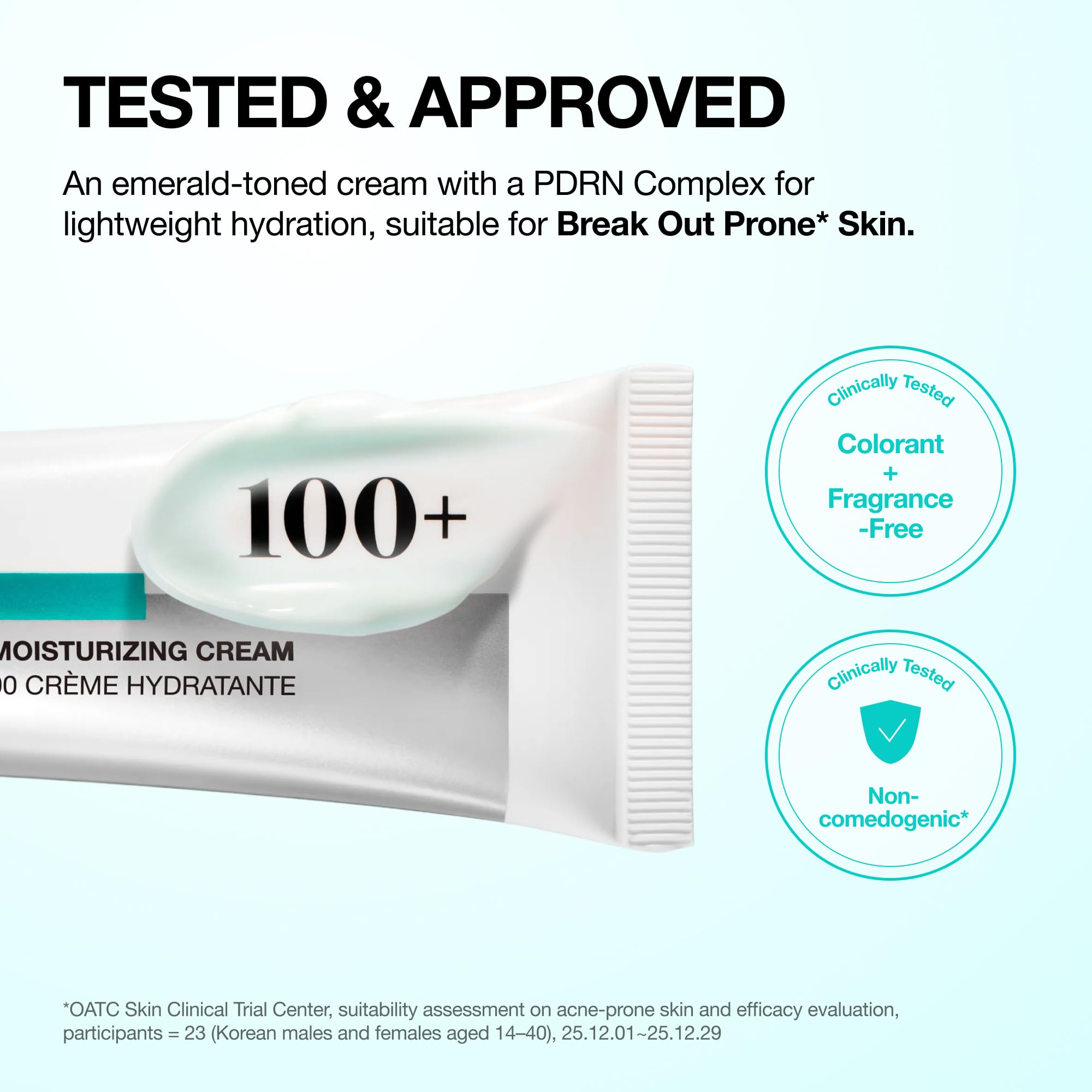 ANUA PDRN Hyaluronic Acid 100 Moisturizing Cream, Lightweight Hydrating Moisturizer with Salmon PDRN, Hyaluronic acid, Collagen for Glass Skin, Korean Skin Care (60ml / 2.02 fl. oz)