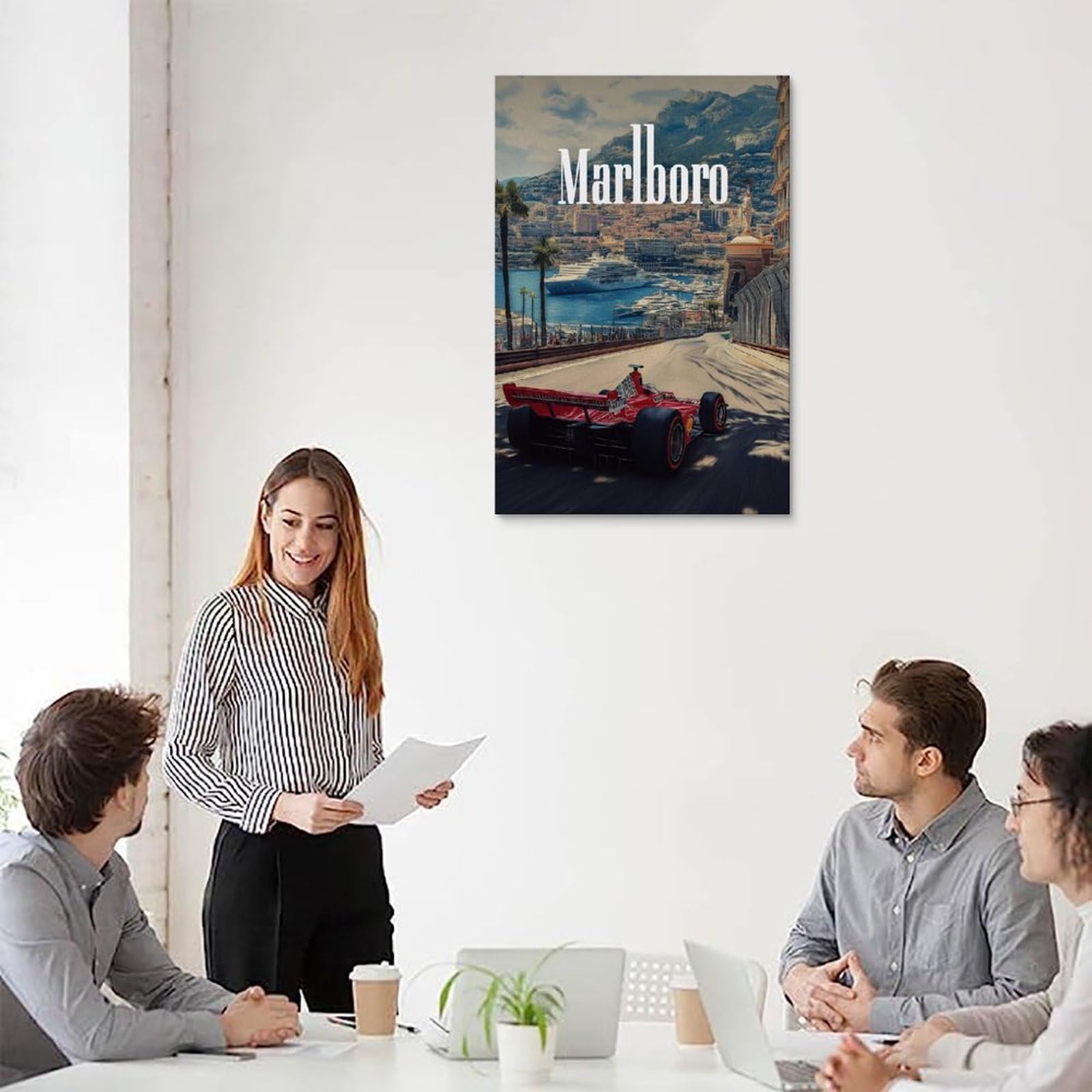 IVANICKED Marlboro Poster kamerdecoratie, film, esthetische vintage canvasposters, 40 x 60 cm, niet-frame-stijl