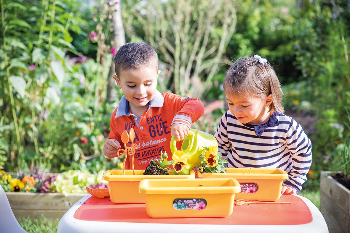 Set Jardinage Smoby Set Jardinières Smoby Silence ça Pousse - 3 Pots Arrosoir Outils - Dès 5 Ans - Fabriqué En France Accessoires Jardinage Junior