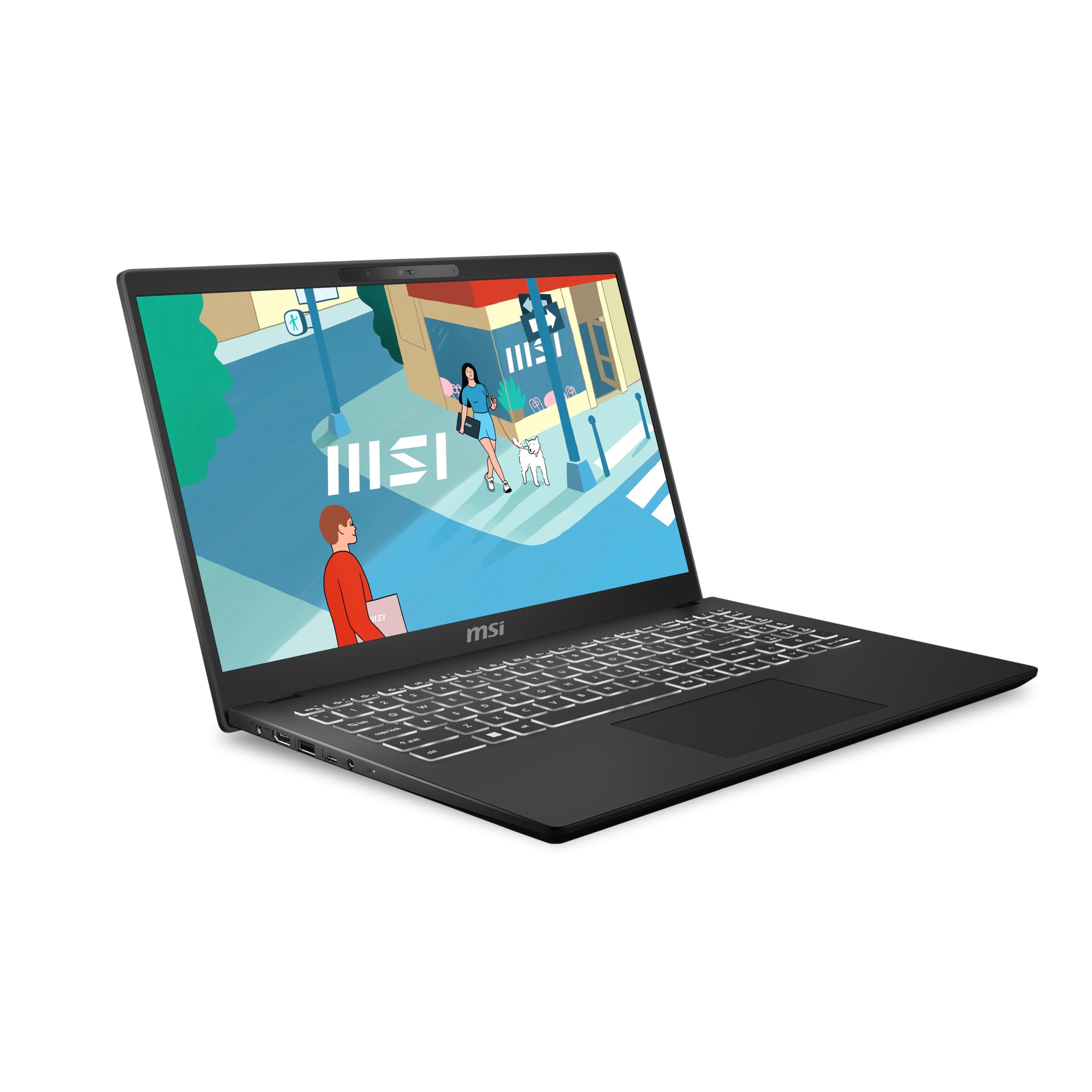 MSI Modern 14 C7M-423XES Ordenador Portátil 14" FHD, Ryzen 7 7730U, AMD Radeon Graphics, 16GB RAM, 1TB SSD, Sin Sistema operativo, Classic Black, Teclado QWERTY Español — view 52
