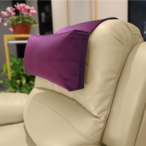 Almohada para el cuello para sillón reclinable, almohada ajustable de felpa para el cuello, rollo de forro polar antideslizante, almohada de apoyo