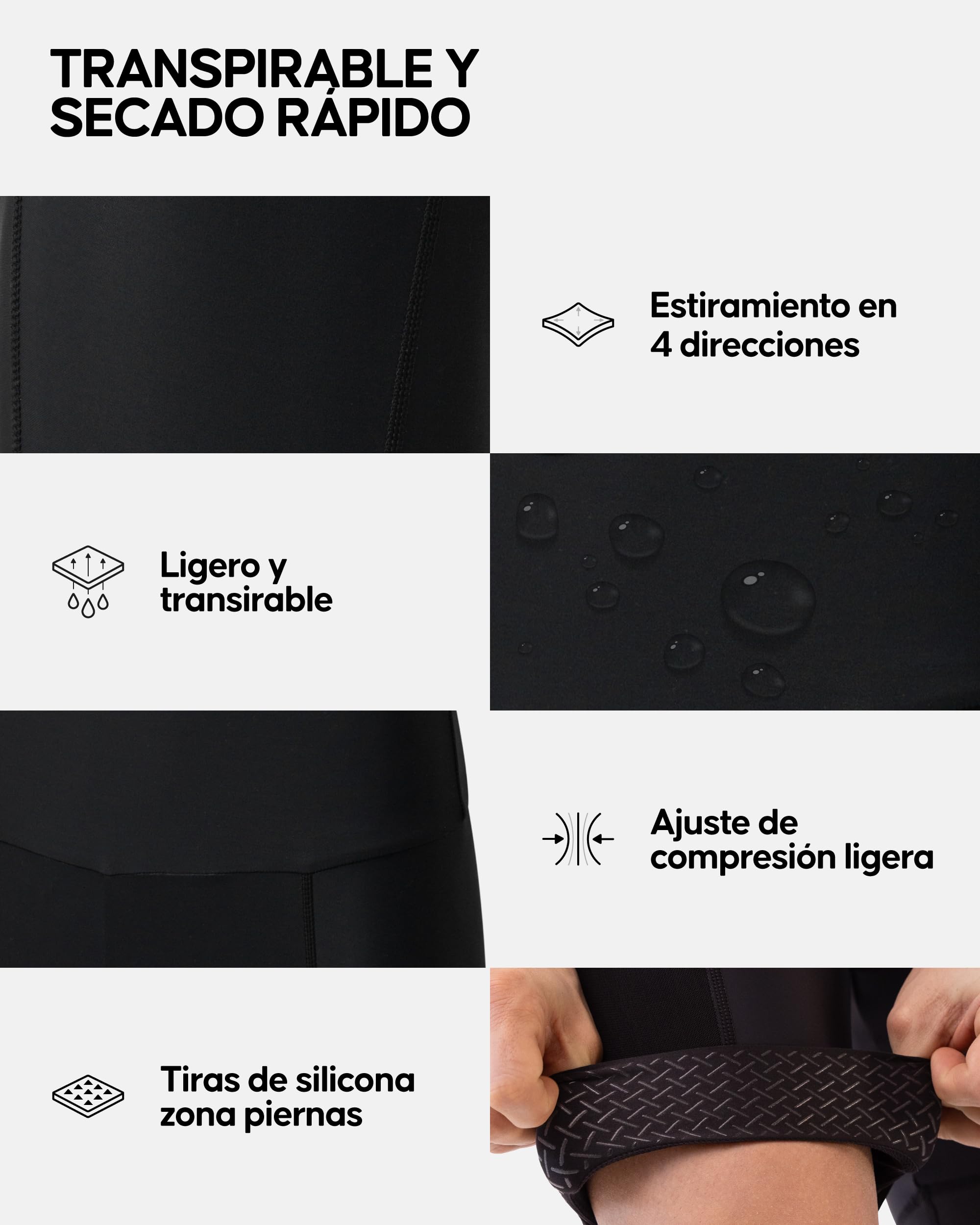 DANISH ENDURANCE Pantalones Cortos de Ciclismo Verano para Hombre, 3D Acolchados, Culotte Ciclismo Hombre, Antideslizantes, Transpirables