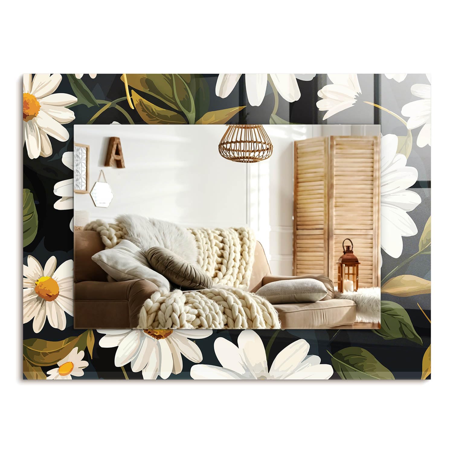 Miroir de salle de bain 80x60 cm pour sublimer votre décoration de chambre minimaliste