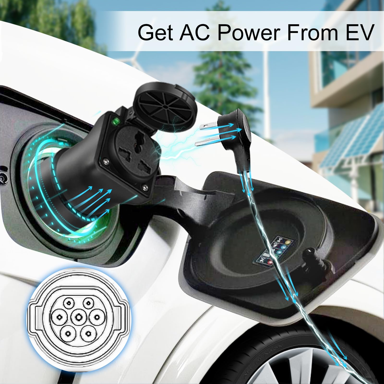 Only Compatible with MG Auto EV] GUWIEYG V2L Adapter