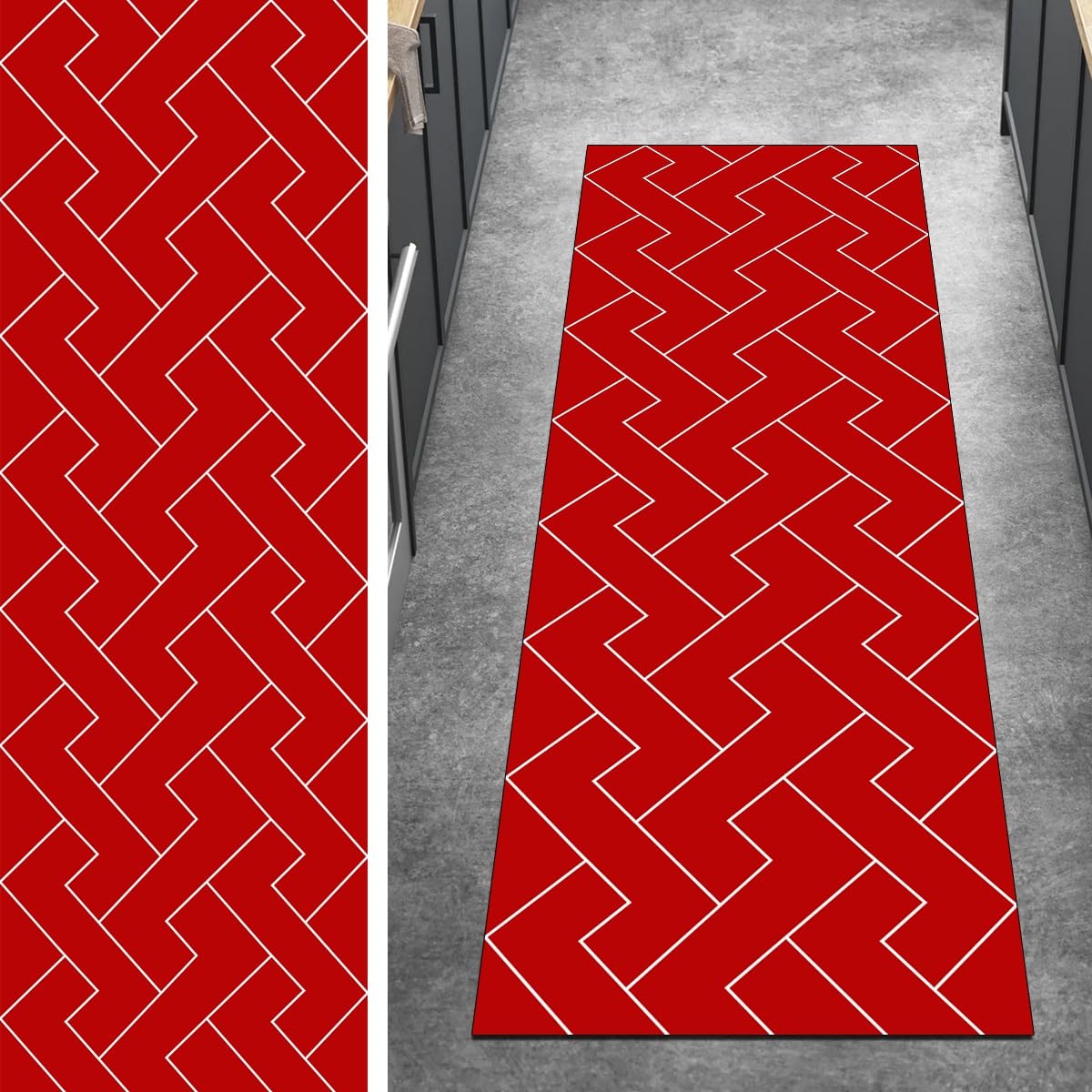 Tapis de couloir antidérapant lavable pour escaliers et cuisine