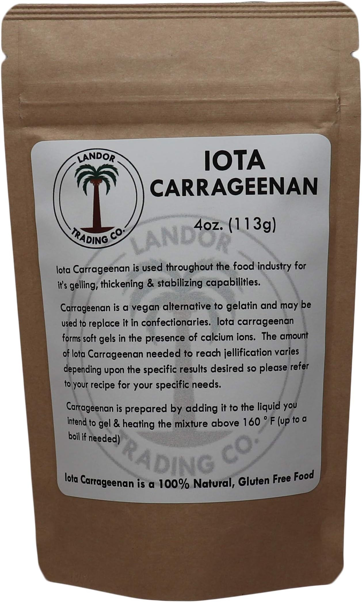 Kappa Carrageenan Powder 8 oz For Vegan Mozzarella