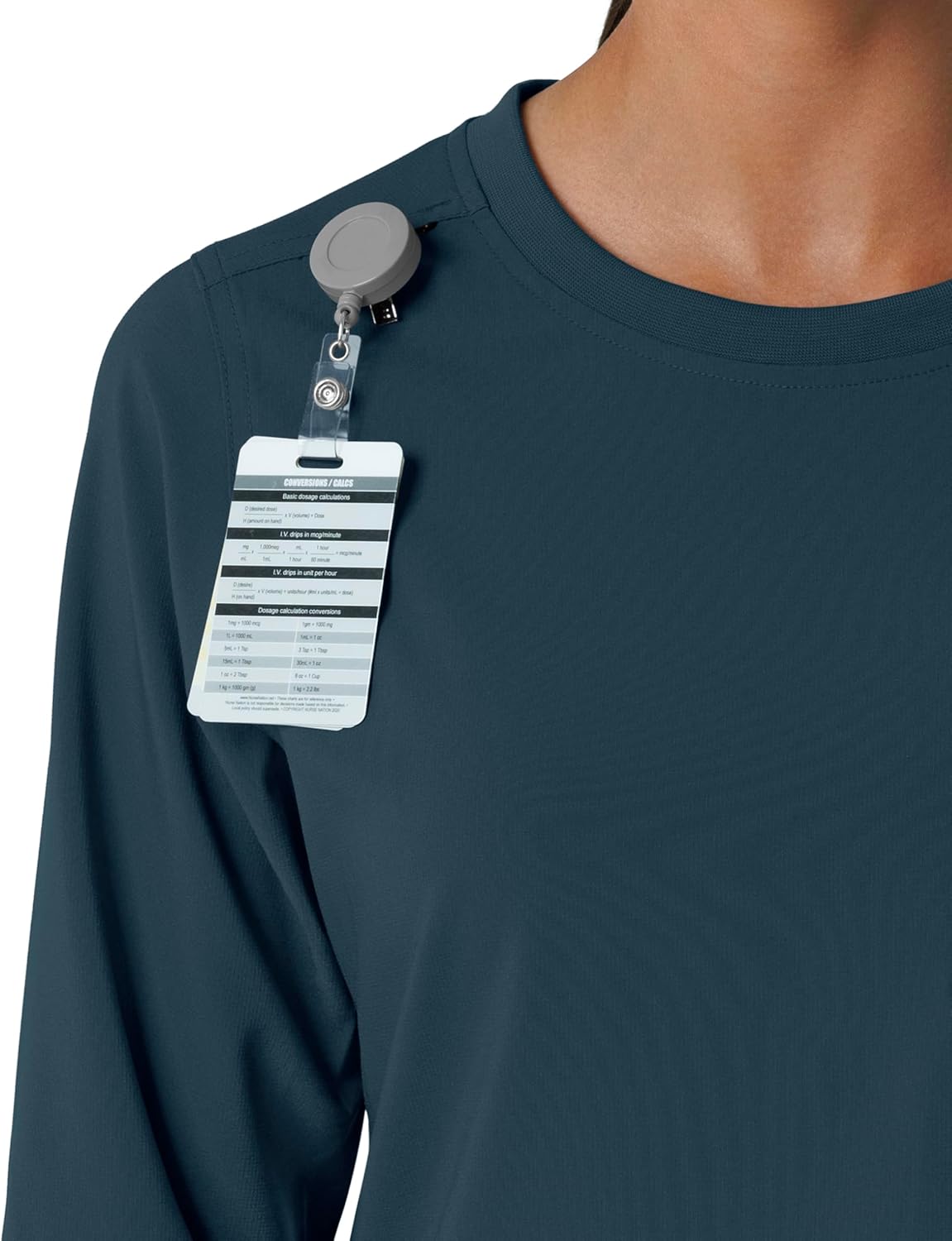 Carhartt Womens Women's Crewneck Long-Sleeve Scrub Top - Image 9