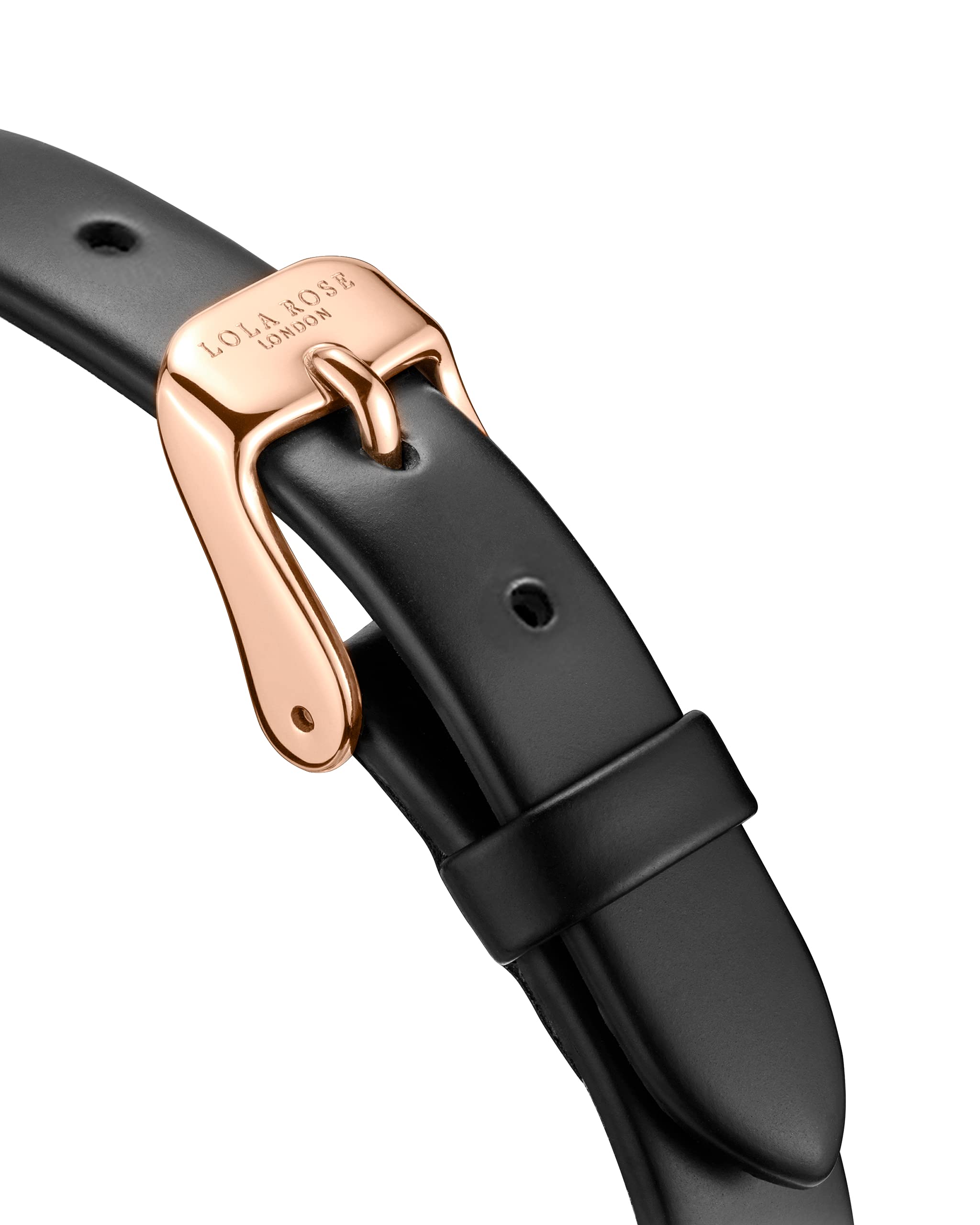 Lola Rose Damen Goldtone Armbanduhr mit Champagner-Zifferblatt - Ultradünne 7mm Quarzuhr mit 316L Edelstahl & Lederarmband für schmale Handgelenke (22mm, 30m wassergeschützt inkl. Geschenkbox)