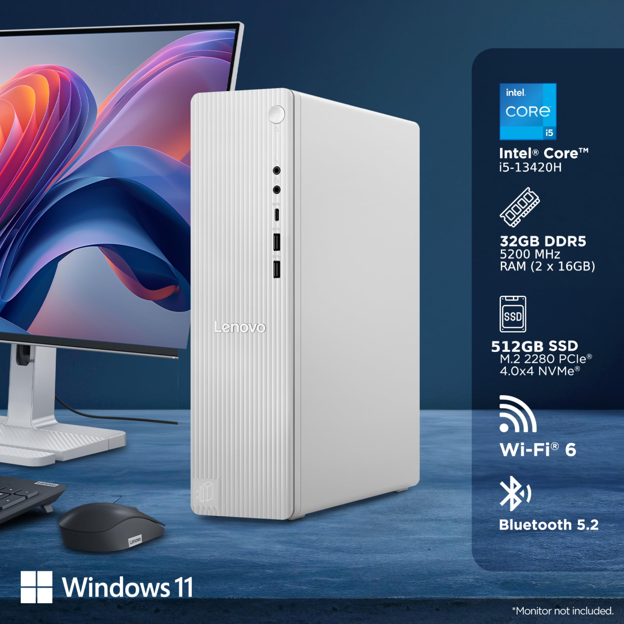 Lenovo IdeaCentre Tower Intel Core i5-13420H (32GB RAM/512GB SSD