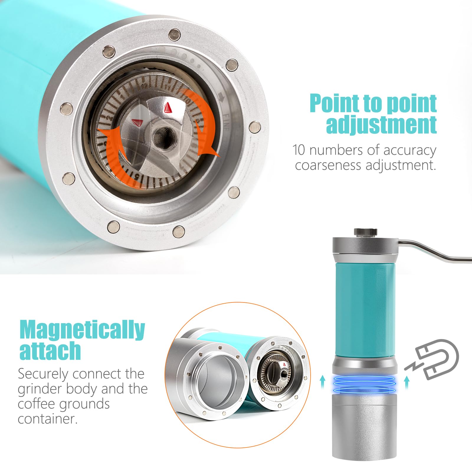 Amazon | IKAPE 手動コーヒーグラインダー プレミアムハンド