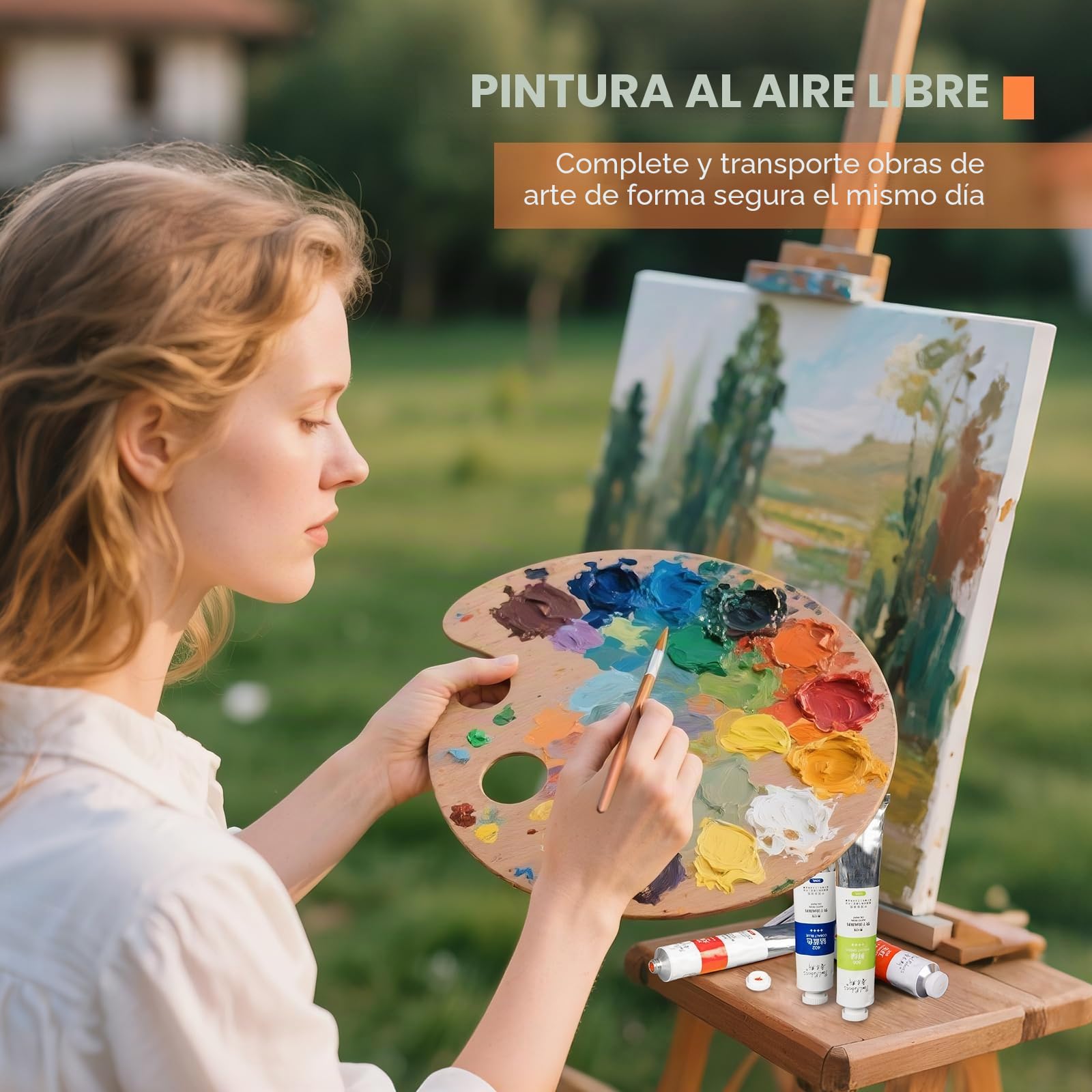 Paul Rubens Pintura al óleo, 20 colores al óleo con alta saturación, tubos de gran capacidad de 50 ml, tiempo de secado más rápido con textura cremosa y consistencia