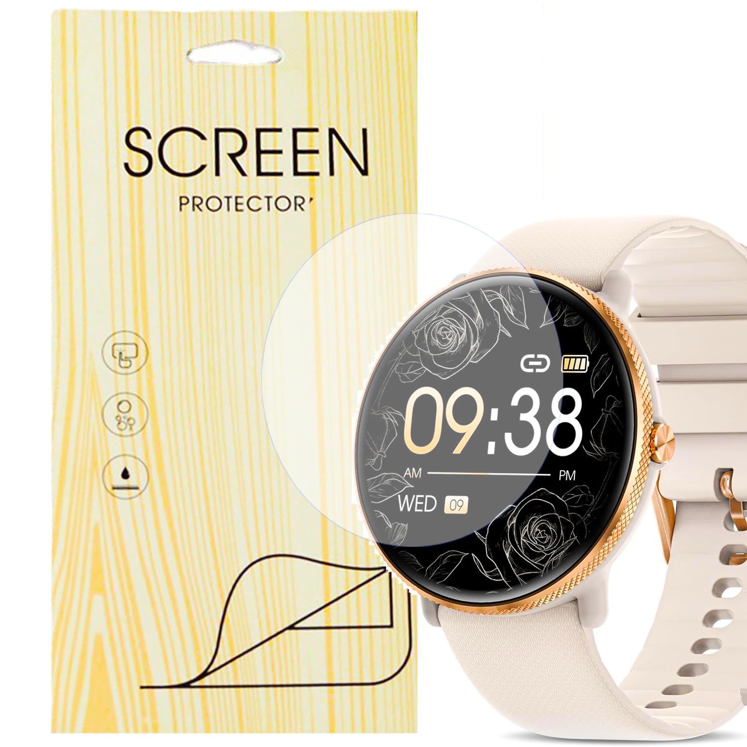 Compatible Pour [6 Pièce Protector] Doux Protection Films De Protection D'écran Compatible Pour ZOSKVEE Montre Connectée Femme Homme 2.0" P95 (6 Pièce