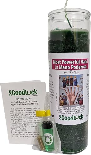 Vela vestida a mano más potente - Veladora Preparada Mano Poderosa