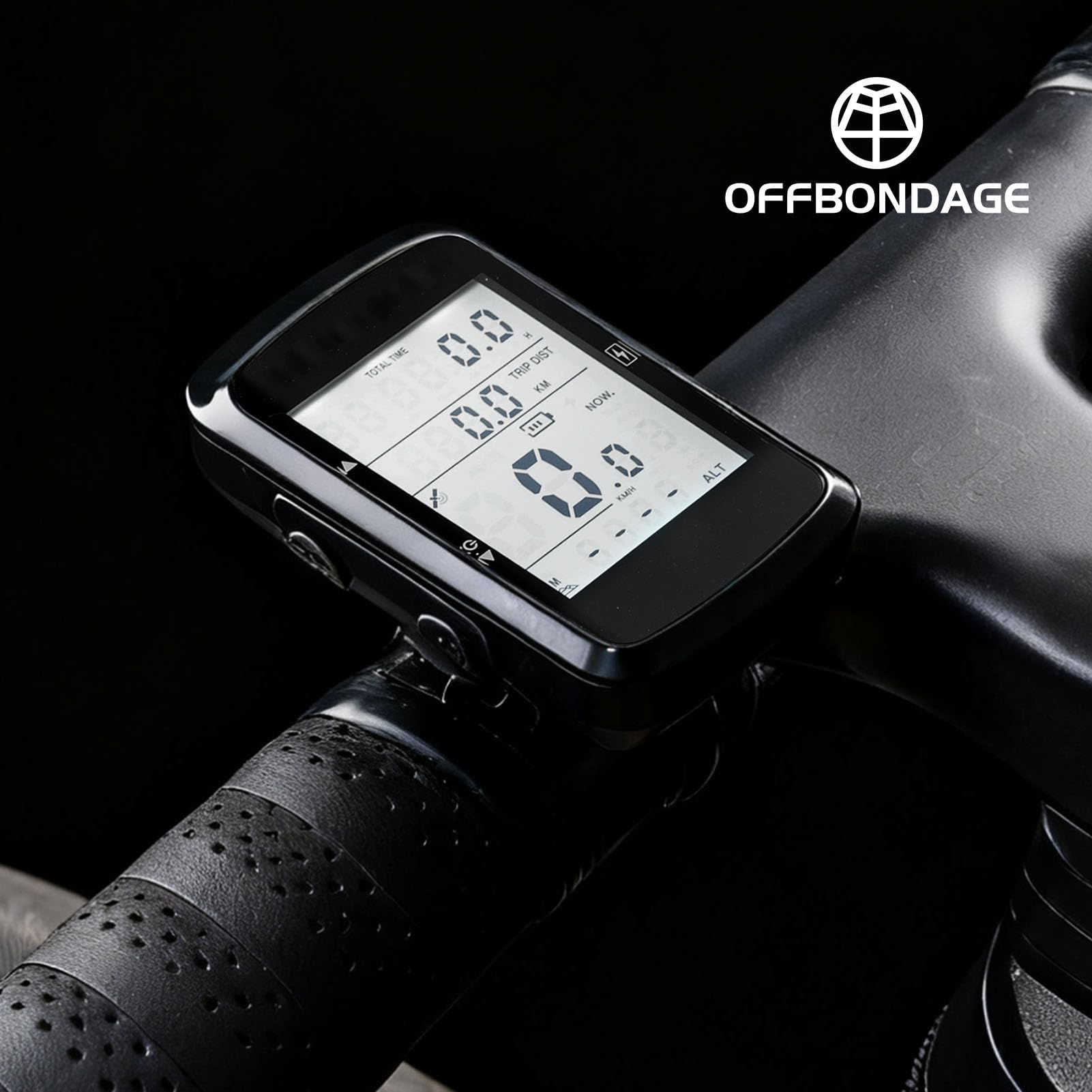 Compteur de vitesse GPS pour vélo avec rétroéclairage automatique étanche et longue durée de vie de la batterie