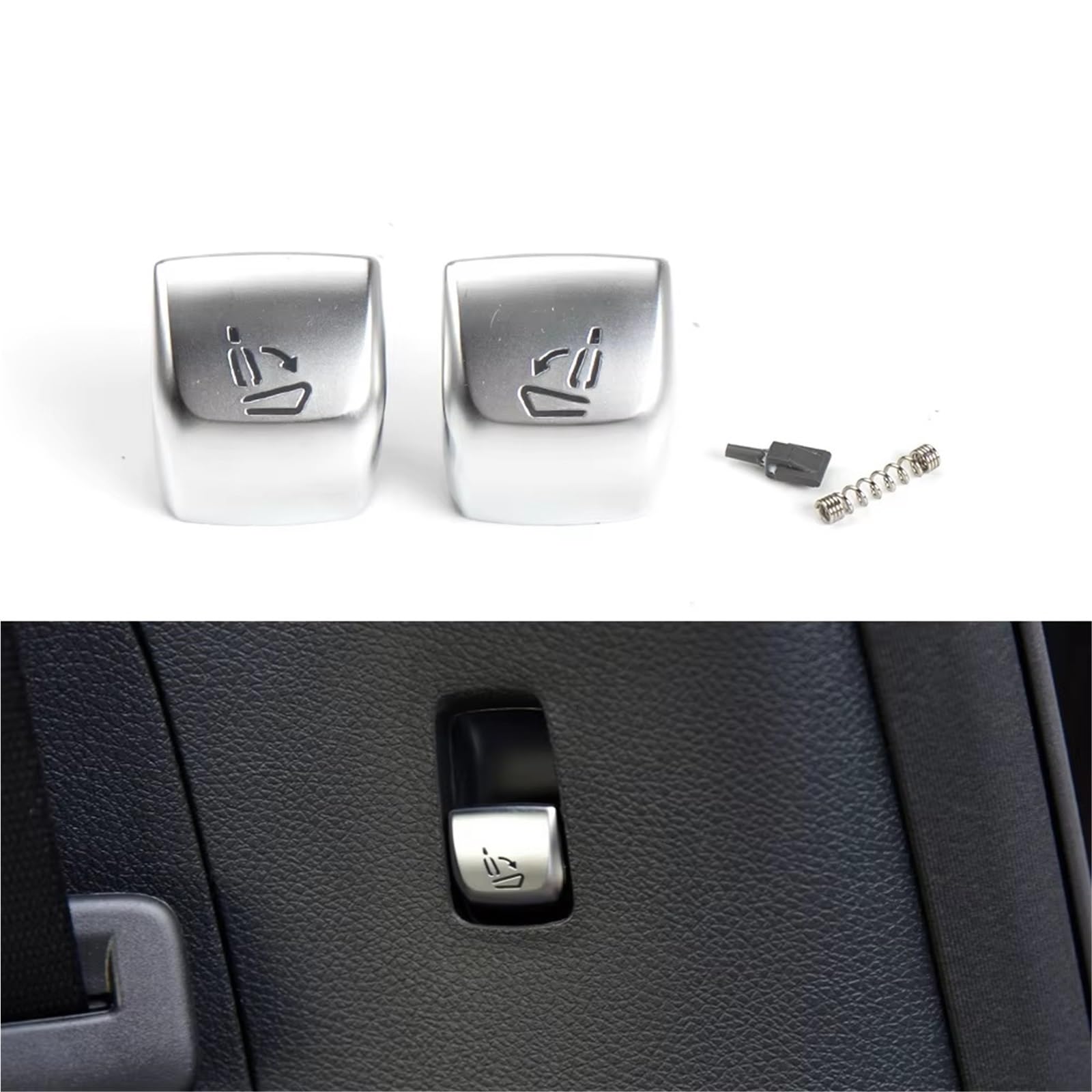 Compatible avec Mercedes-Benz Classe C W205 W253 GLC - Cache-Bouton de Commande de rabattement du siège latéral Droit