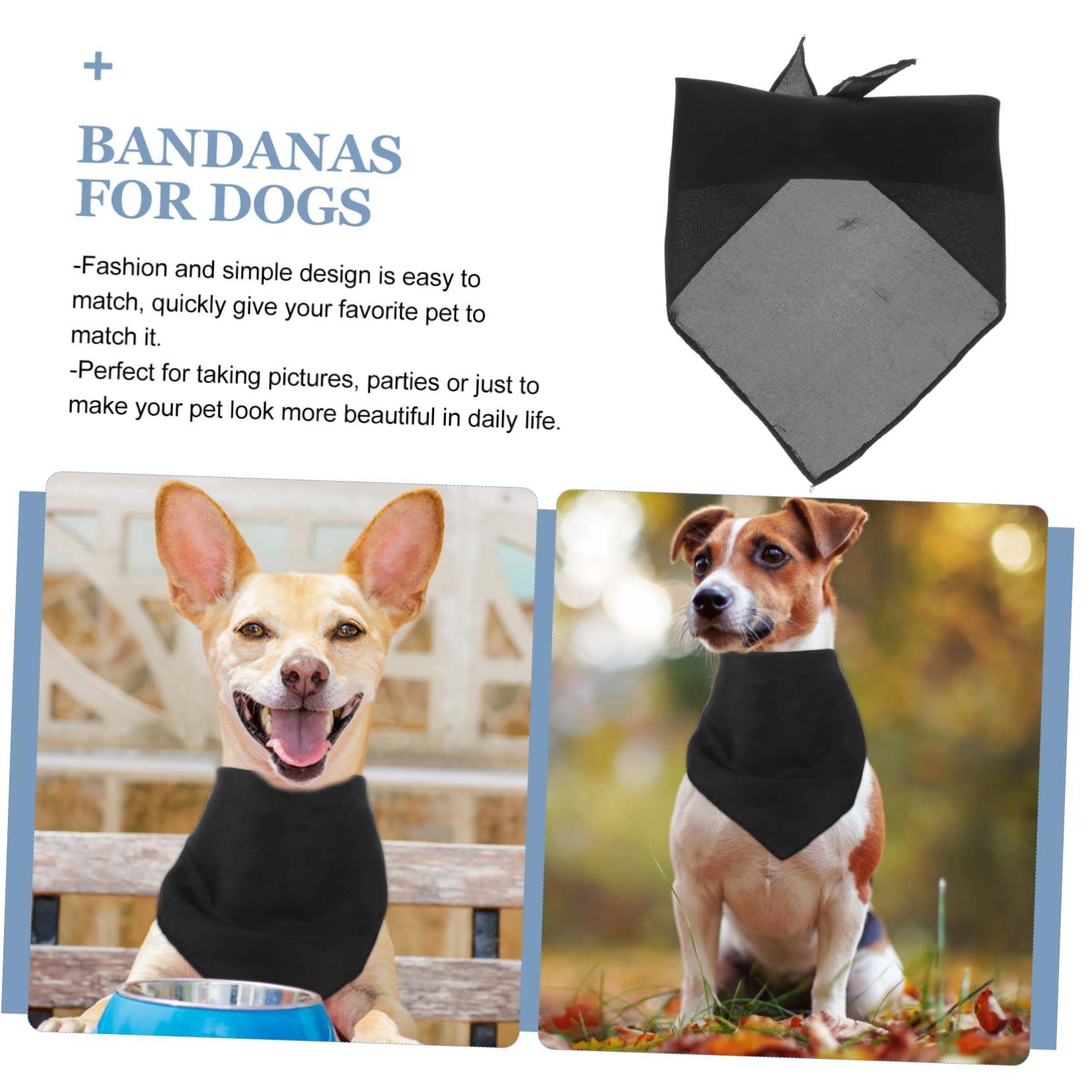 Housoutil 20pezzi Bandana per Cani e Lavabile Alta qualità Sciarpa per Foto e Occasioni Accessori per Animali Domestici