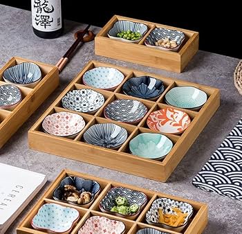 Amazon | 仕切り皿 9分割 竹 トレイ 鍋料理店の食器 お菓子皿 果物皿 Amazon | 仕切り皿 9分割 竹 トレイ 鍋料理店の食器 お菓子皿 果物皿