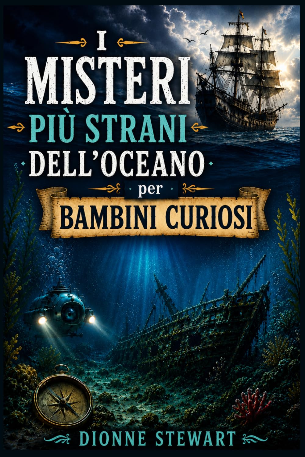 I Misteri Più Strani dell’Oceano per Bambini Curiosi: Segreti del Mare Irrisolti, Navi Perdute, Creature degli Abissi e Misteriose Scoperte Oceaniche per Giovani Esploratori
