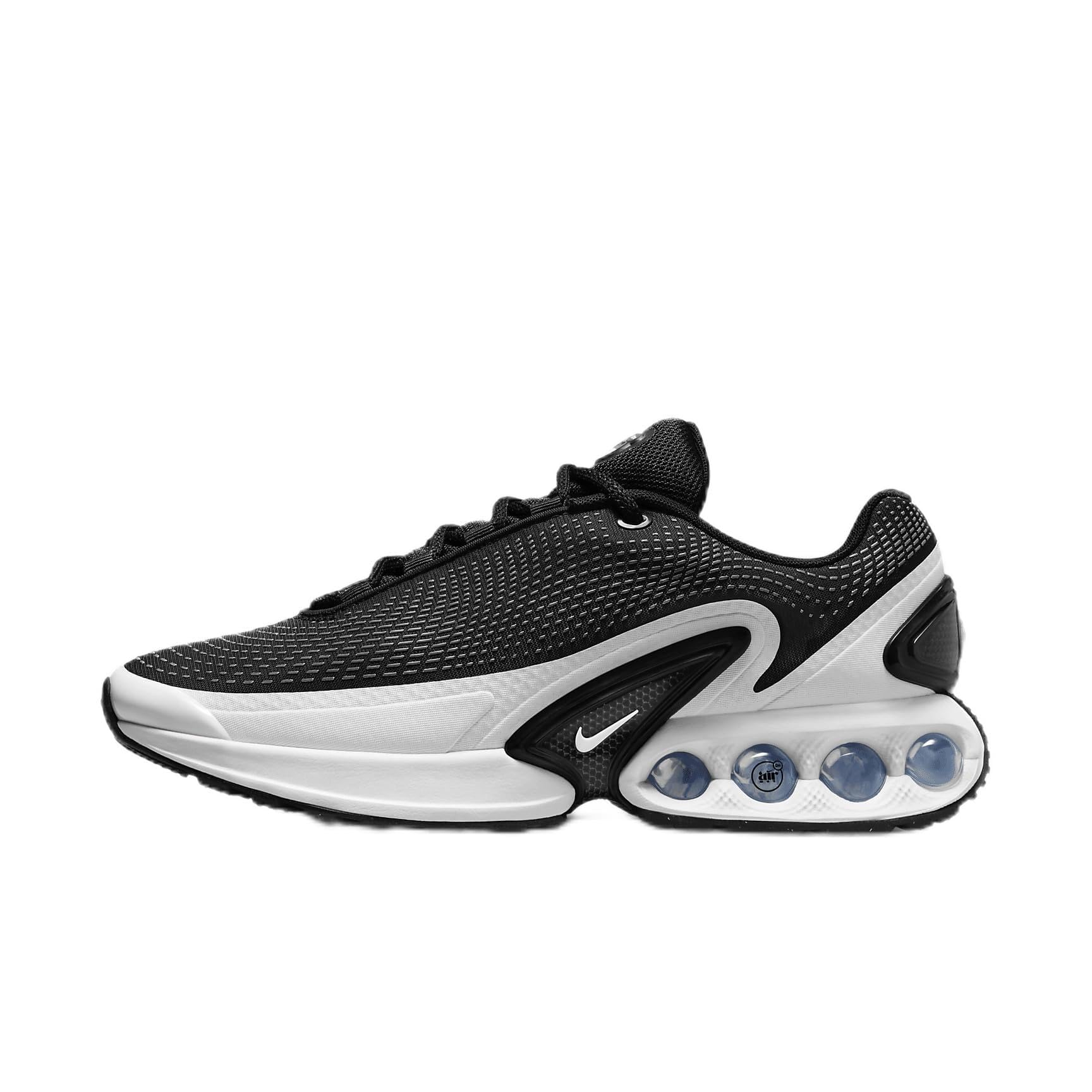 Women's Air Max DN Running Shoes in Black & White by Nike