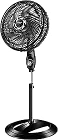 MONDIAL Ventilador de Coluna 40cm Turbo, Preto/Prata, 140W, 110V - NVT-40C-8P-B