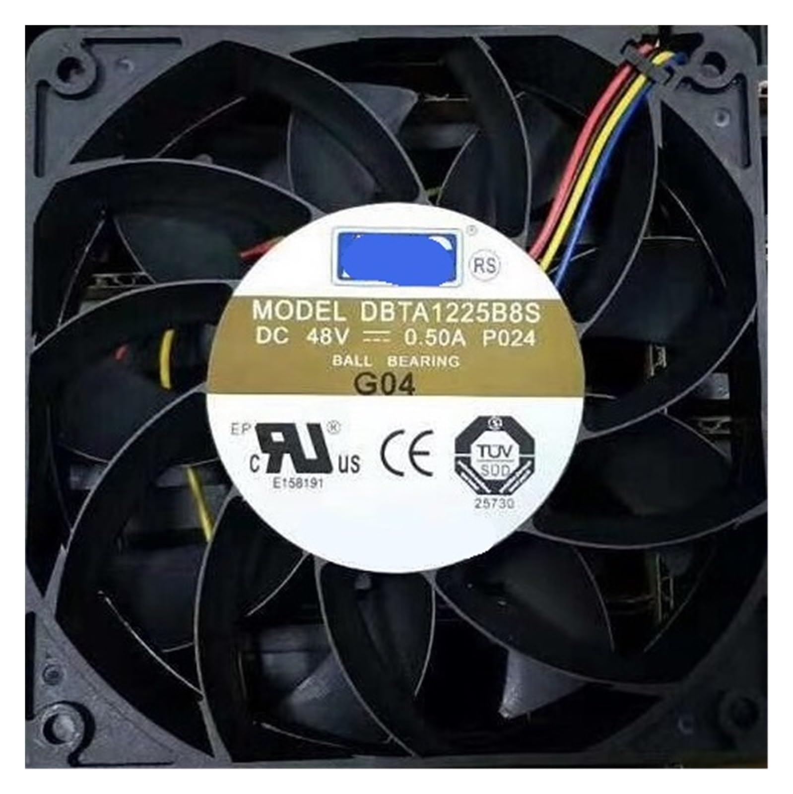 YMUGUEGH 10pcs DBTA1225B8S 12cm DC 48V 0.50A 24W 12025 120 * 120 * 25MM Cooling Fan