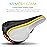 RERUIA Comfortable Bike Seat with Light - Comfy Bike Saddle Shock Absorbing, Soft Memory Foam Padded Bicycle Seat Waterproof, Universal Replacement Cycling Cushion for Men Women Mountain Road Bikes