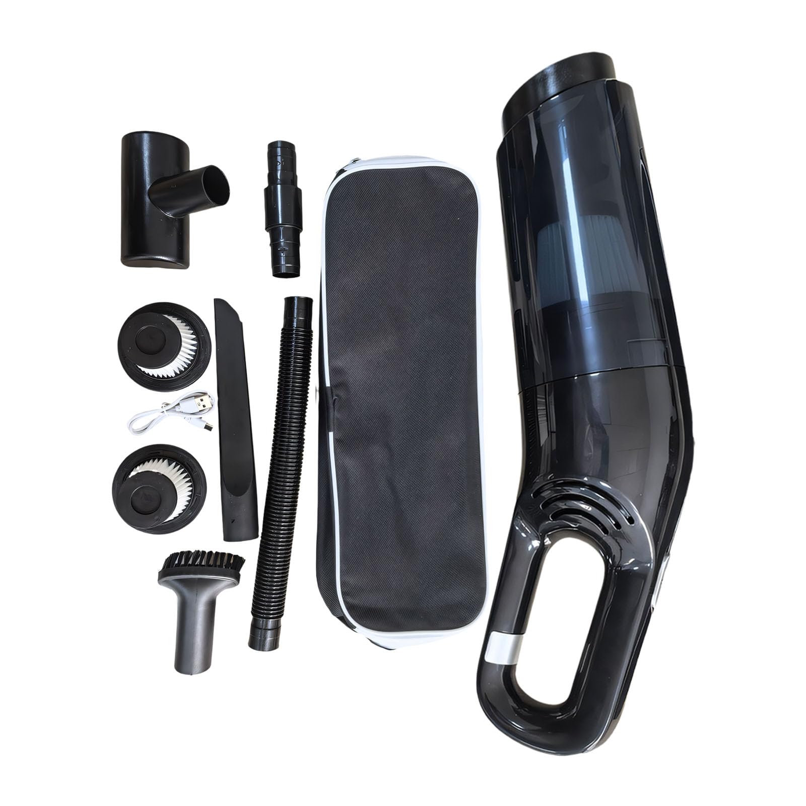 Kalttoy Black Rechargeable Compressed Blower Handheld Vacuuming Cleaner For Car Desktop Home Cleaning Small Car Vacuuming Cleaner