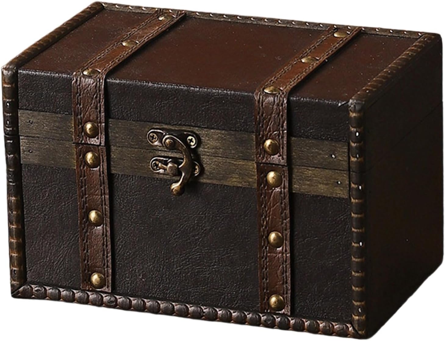 Valigie da viaggio in legno in stile europeo con design di capacità per organizzatori portatili per custodie per decorazioni domestiche