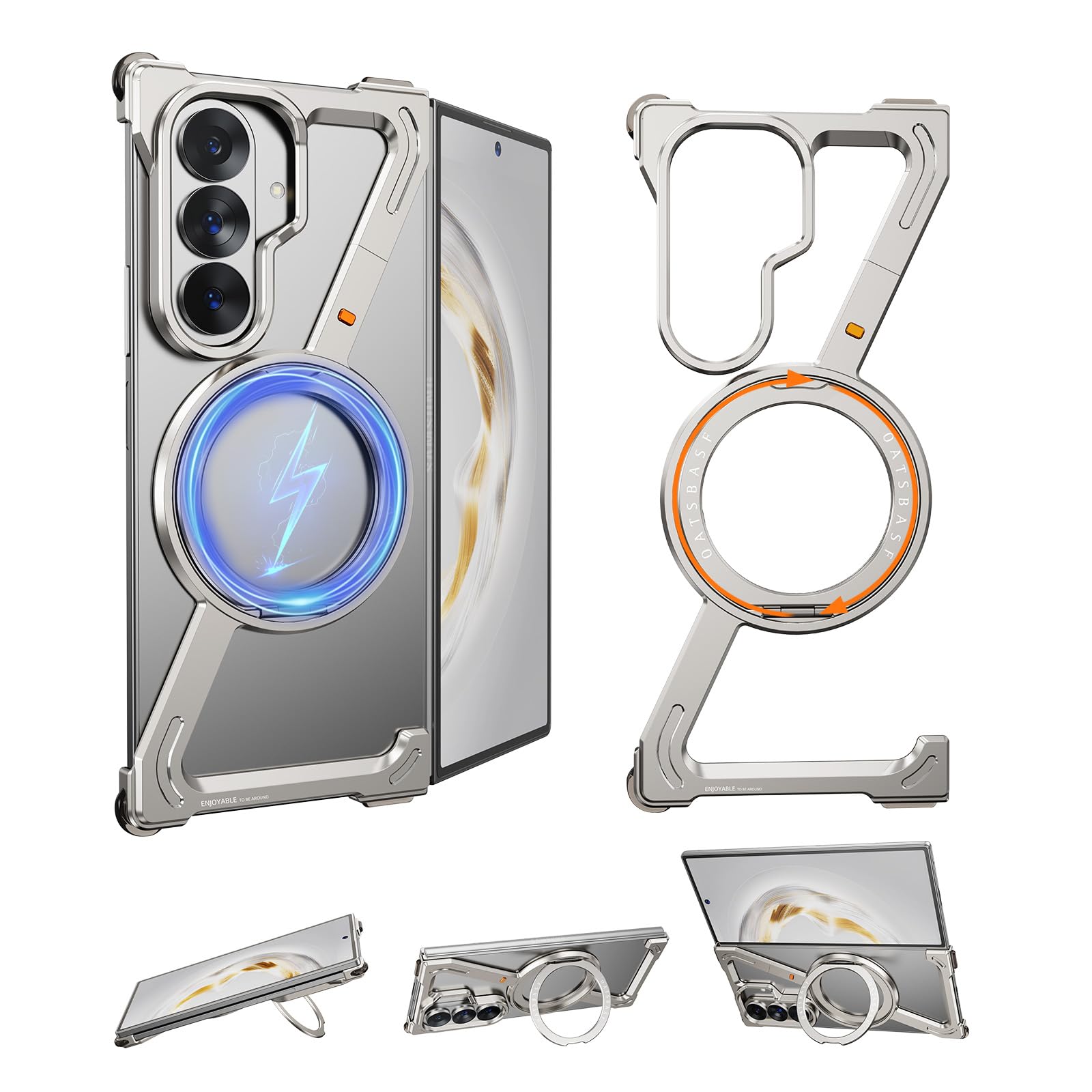 Amazon.co.jp: NIFBANG Samsung Galaxy Fold 7用のバンパーケース