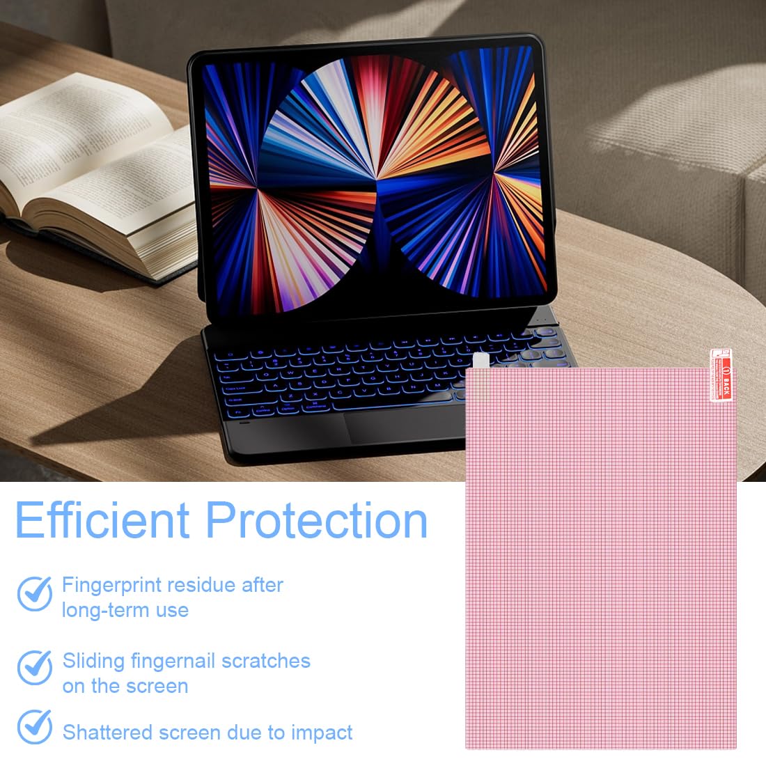 Pellicola Protettiva Taglio Universale A4 HD per GPS Tablet Fotocamera Orologio Anti-Impronta Flessibile