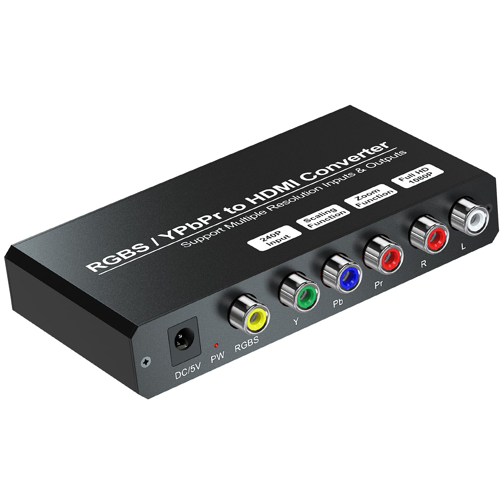 Amazon.com: NyDiDjer RGBS Component to HDMI Converter with Scaling ...