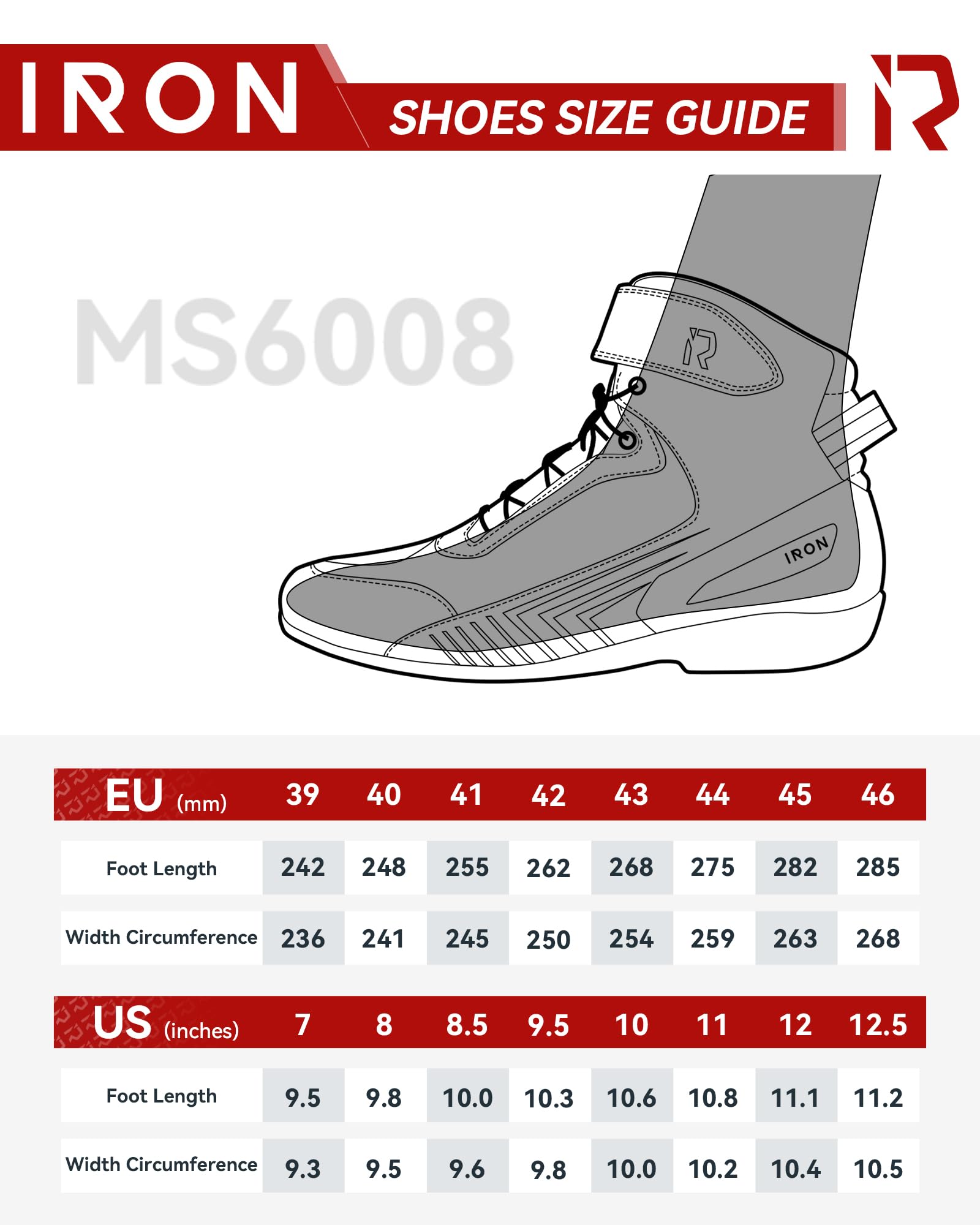 RIDEIRON Zapatos de equitación para motocicleta para hombre, botas protectoras de motocross, para deportes de potencia, informales, antideslizantes, con cremallera lateral