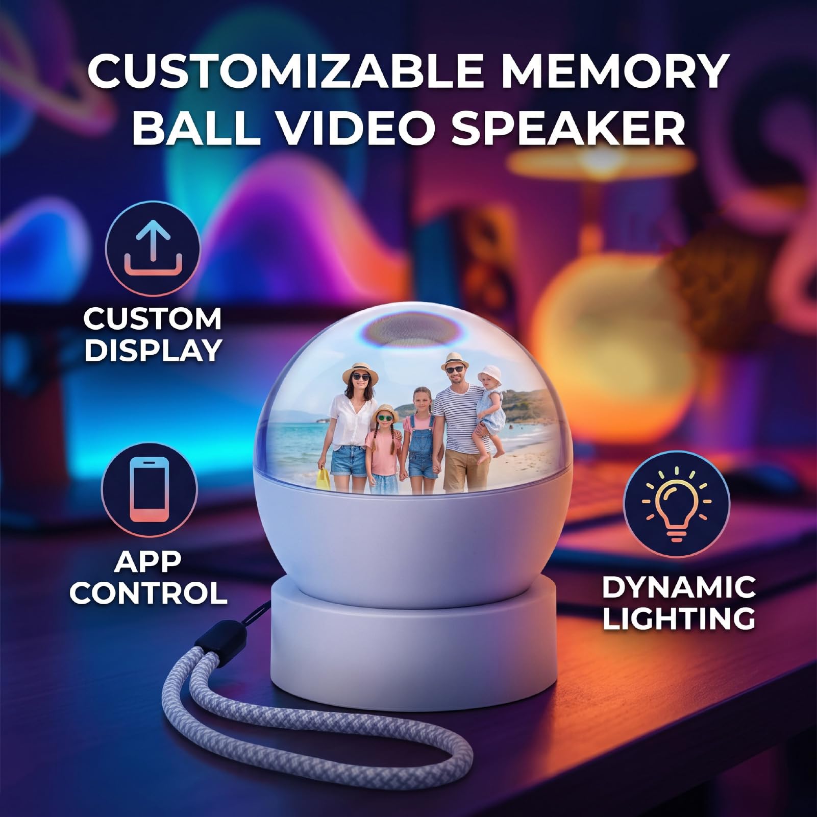 Tangxi Sfera Memory Ball con Bluetooth 5.4, Controllo App per