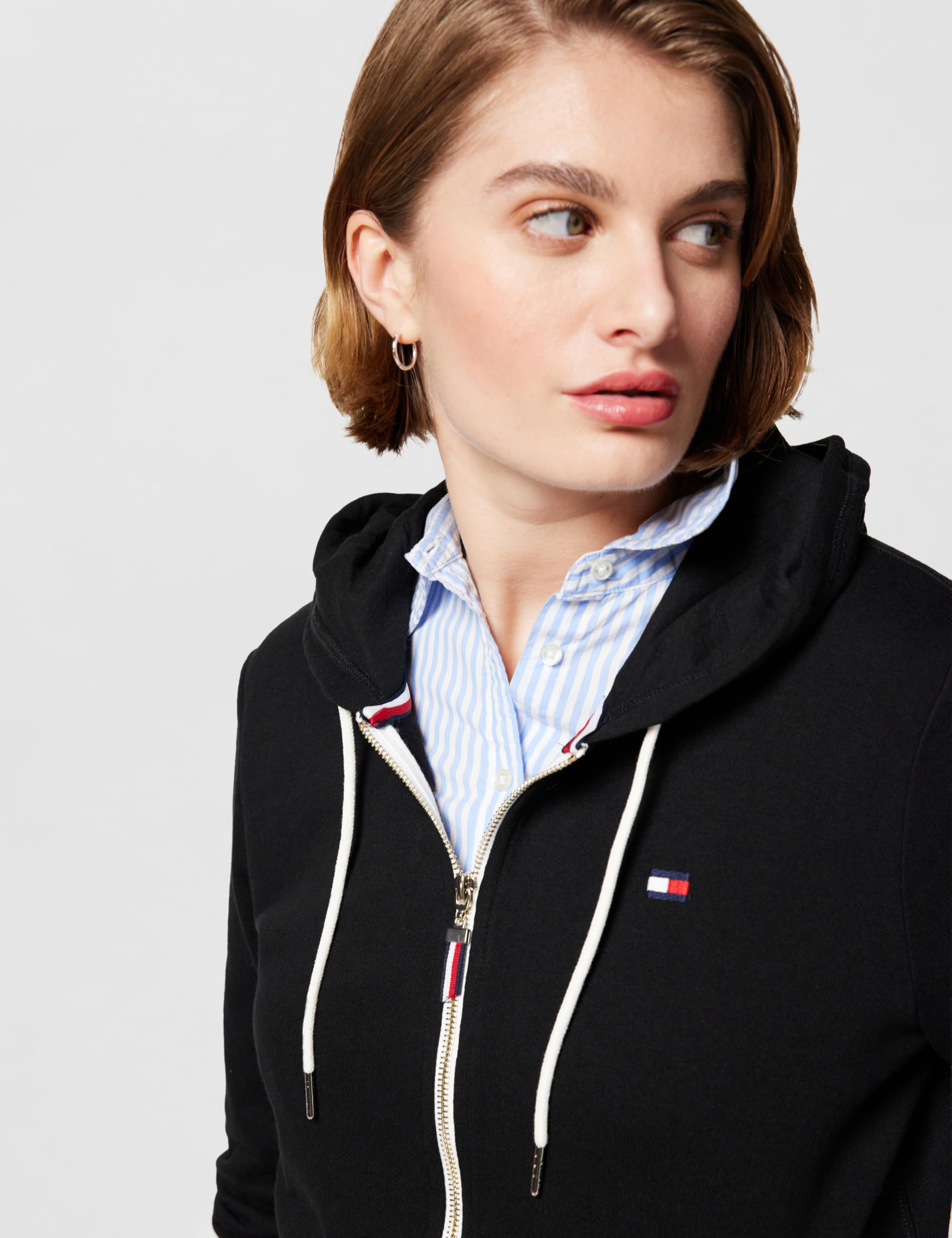 Tommy Hilfiger Tommy Hilfiger Sudadera con Capucha para Mujer Sudadera Tipo túnica con Capucha Mujer
