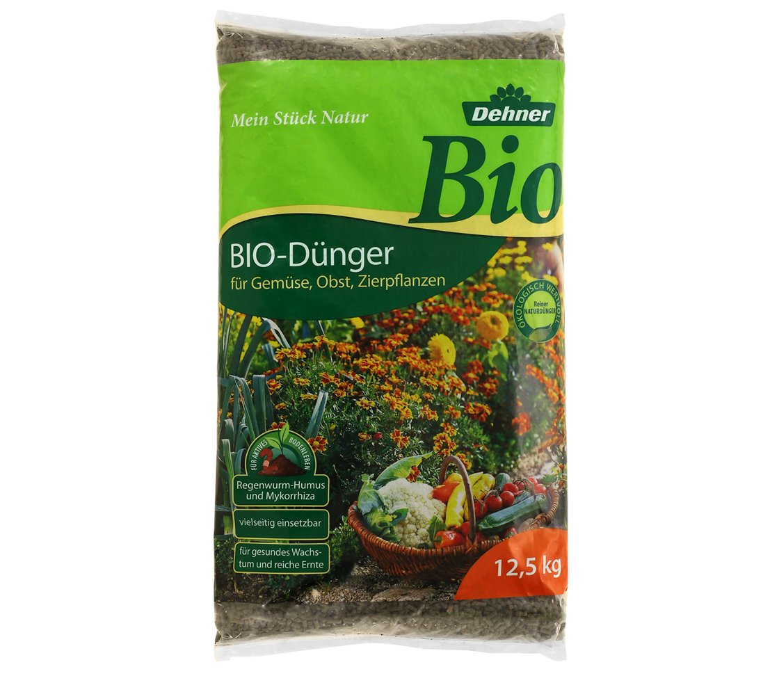 Dehner Bio Dnger, fr Gemse, Obst und Zierpflanzen, 12.5 kg, fr ca. 75  qm : Amazon.de: Garten