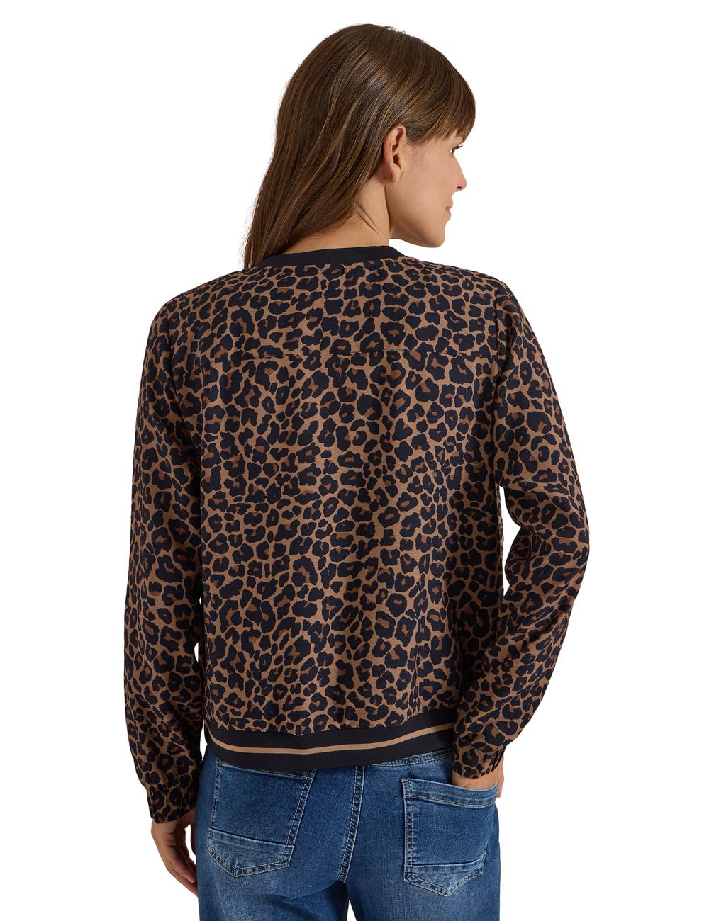 Cecil Damen Blouson mit Zipper und Leo-Muster