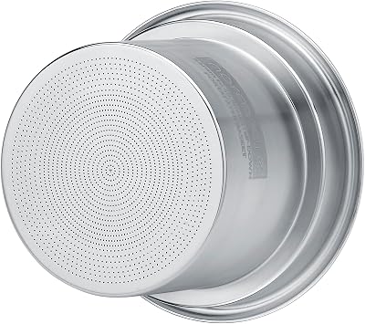 Normcore 54mm to 45.5mm Step-Down Portafilter Basket Kit, 0.18mm Low Flow Basket for Breville Sage 54mm Bottomless Portafilters, Includes Funnel, Puck Screen and 200 Filters