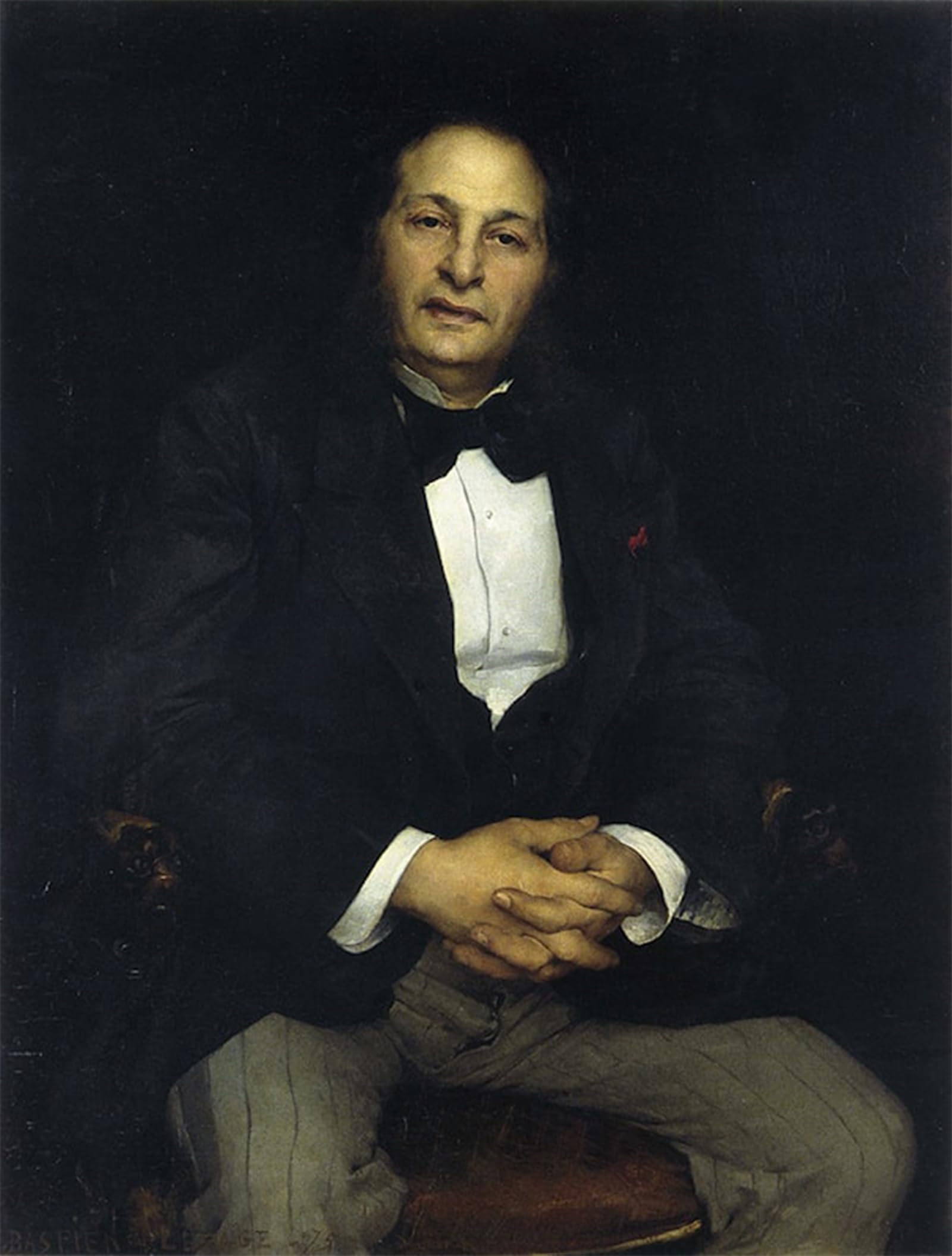 ARTXLXXBN Famous Prints Artwork Pictures Poster Painting Art Portrait of M.h. Simon Hayem by Jules Bastien-lepage Artwork Landscape Pictures for Home Decor 60x90cm