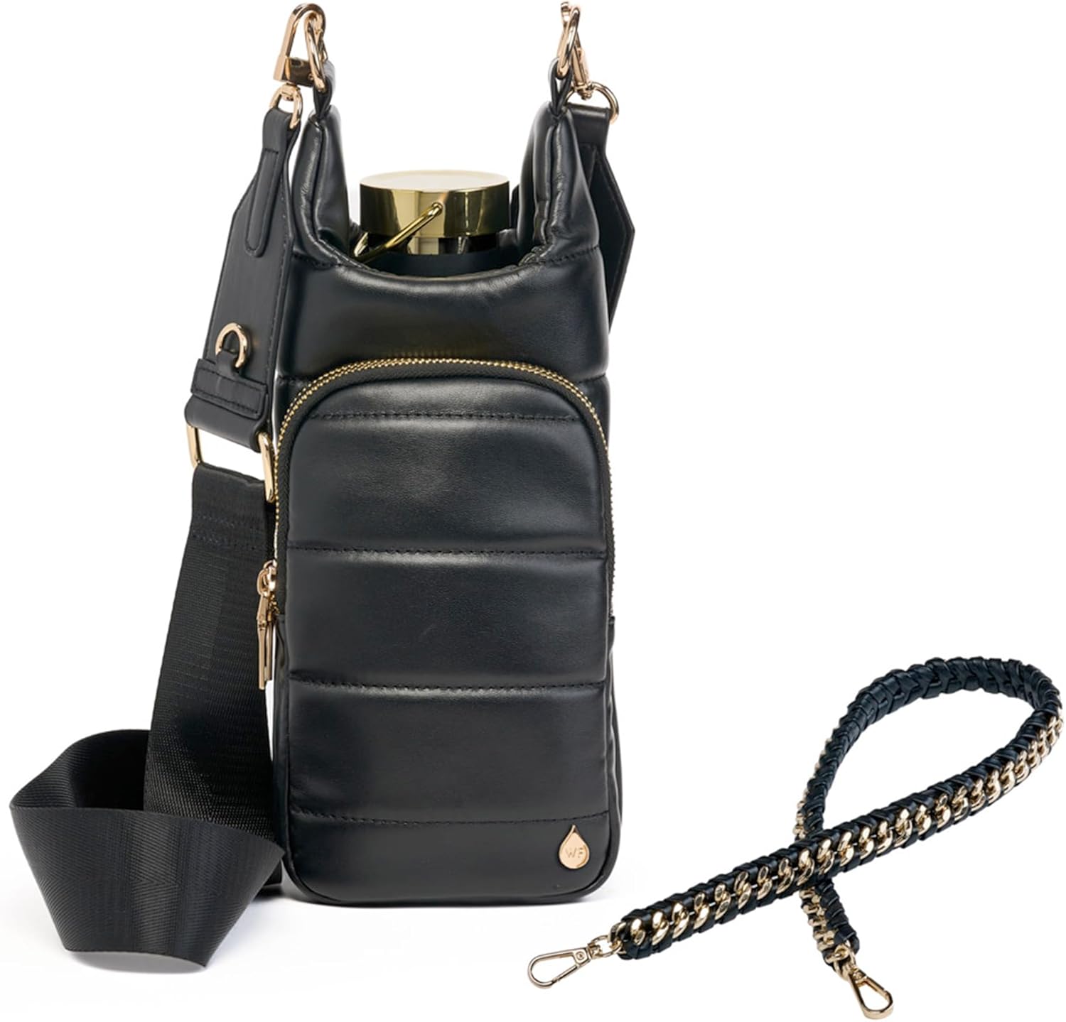 WanderFull® Original HydroBag® Luxury Vegan Leather, Oprah’s Favorite Things 2024, Water Bottle Holder with 2 Straps