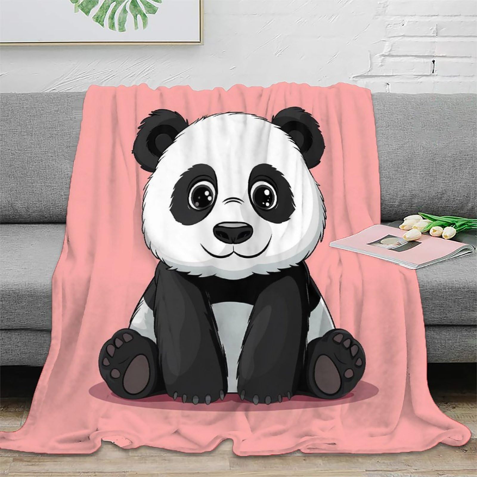 Couverture panda dessin animé 3D idée cadeau idéale jeunes couples