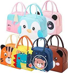 Lancheira Térmica bolsa Infantil com Desenhos Animado, Tecido Oxford, Conserva Alimentos Quentes e Frios, escola pequinique, criança volta aula, marmiteira portatil