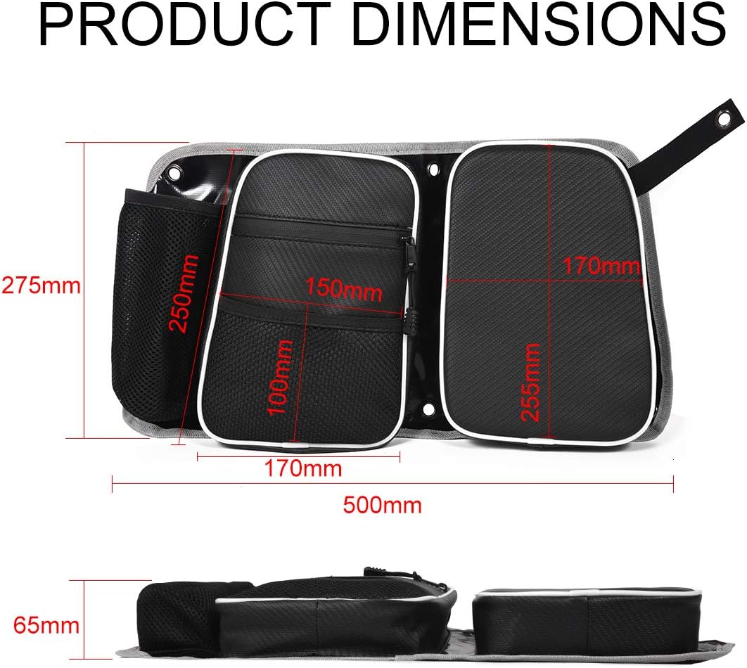 RZR Storage Bag, UTV Cab Pack Center Seat Bag for Polaris Razor 570 800 S 900 1000 XP4 XP Turbo S : Automotive