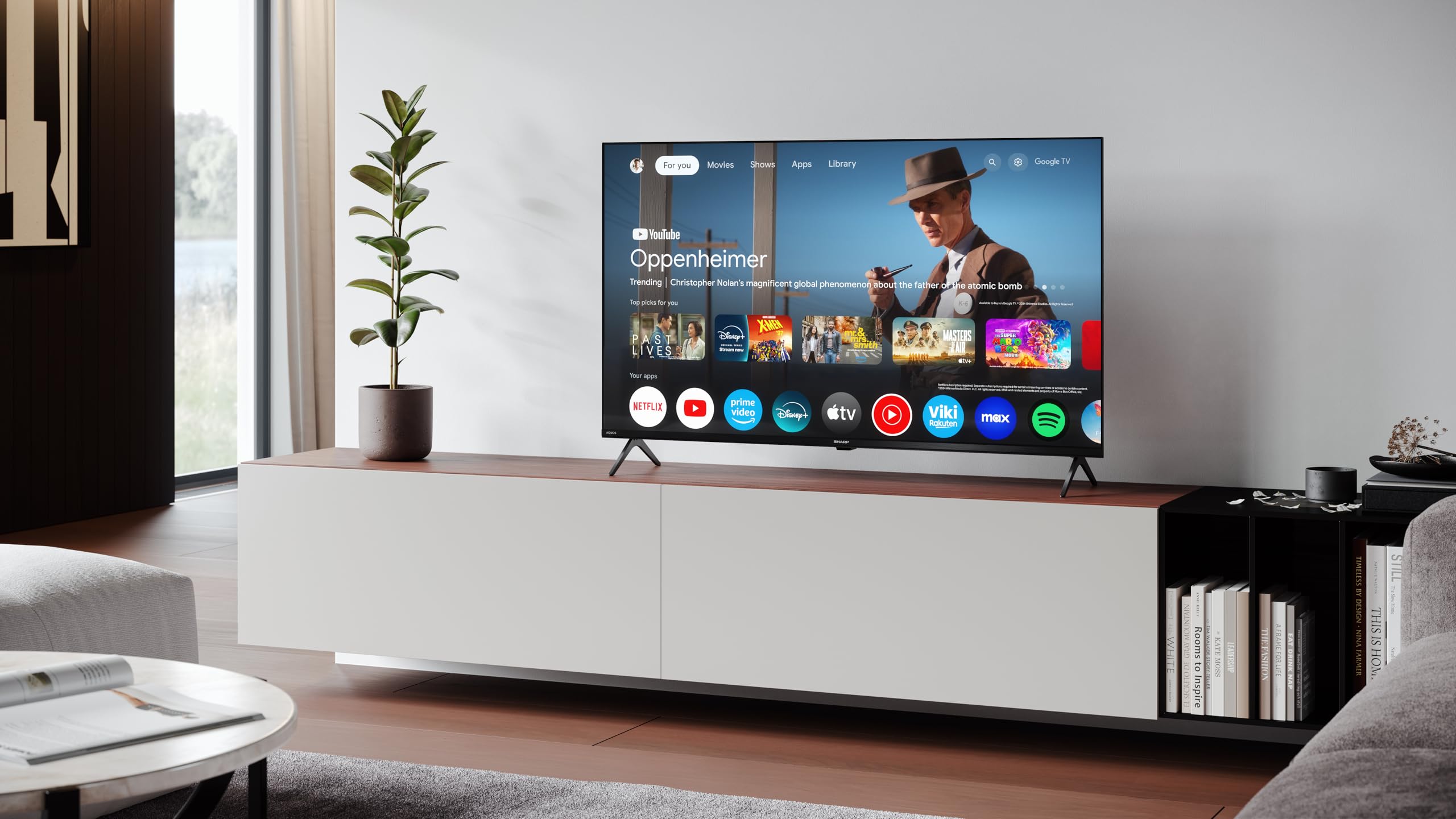 Sharp 43HL4365E - GOOGLE TV, 43" UHD, FRAMELESS, 60Hz, HDR10, Dolby Vision HDR, Google Assistant con microfono, Chromecast, Bluetooth, DOLBY Atmos 2x10W, HDMI 2.1 x4, USBx2, Colore nero